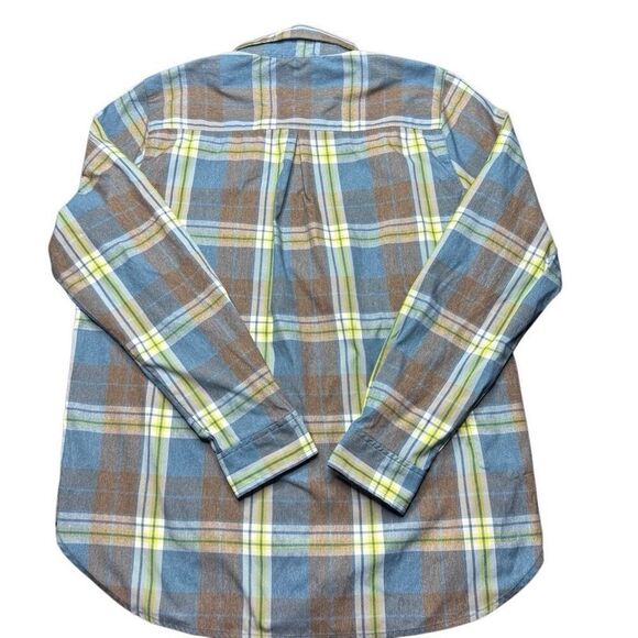 Alaskan Hardgear Duluth Trading Untucked Plaid Button Shirt Mens L Zip Pocket - Picture 4 of 11